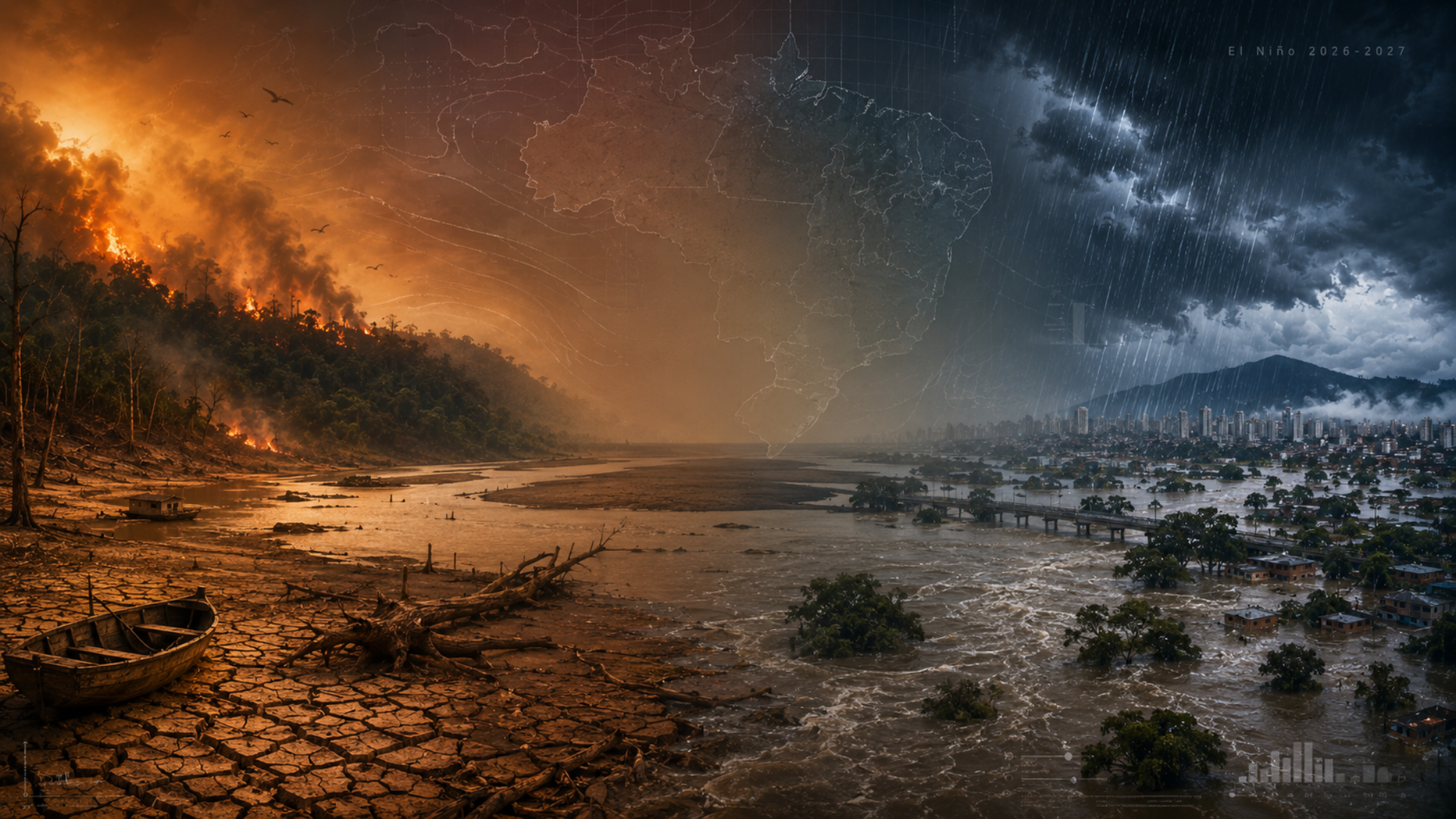 Série especial analisa os impactos do El Niño 2026–2027 no Brasil